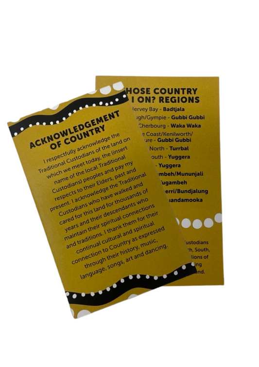 RAP Acknowledgement Card