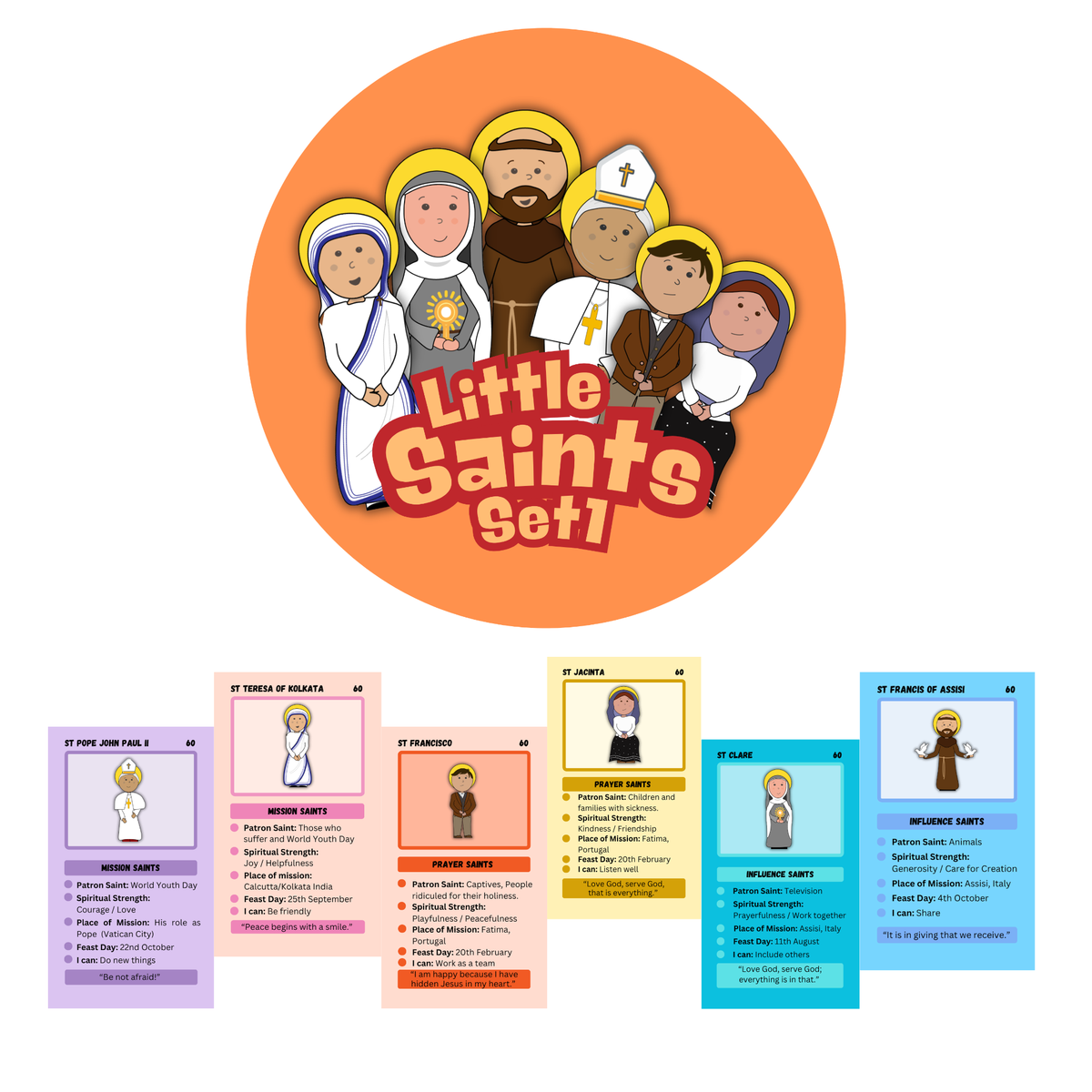 Little Saints Cards - Set 1
