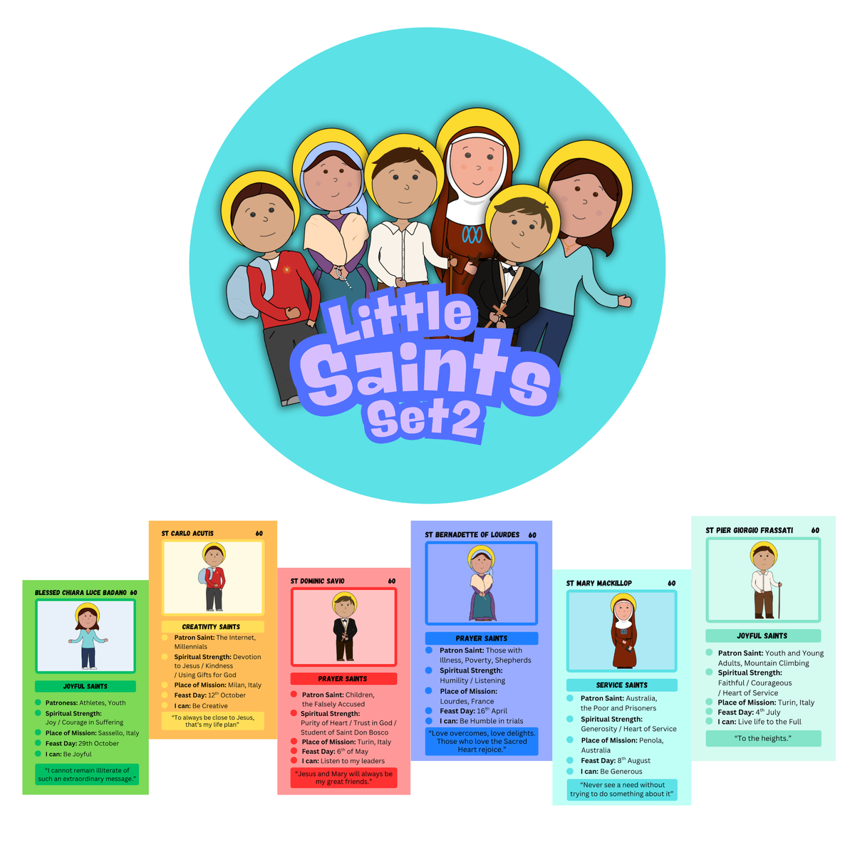 Little Saints Cards - Set 2