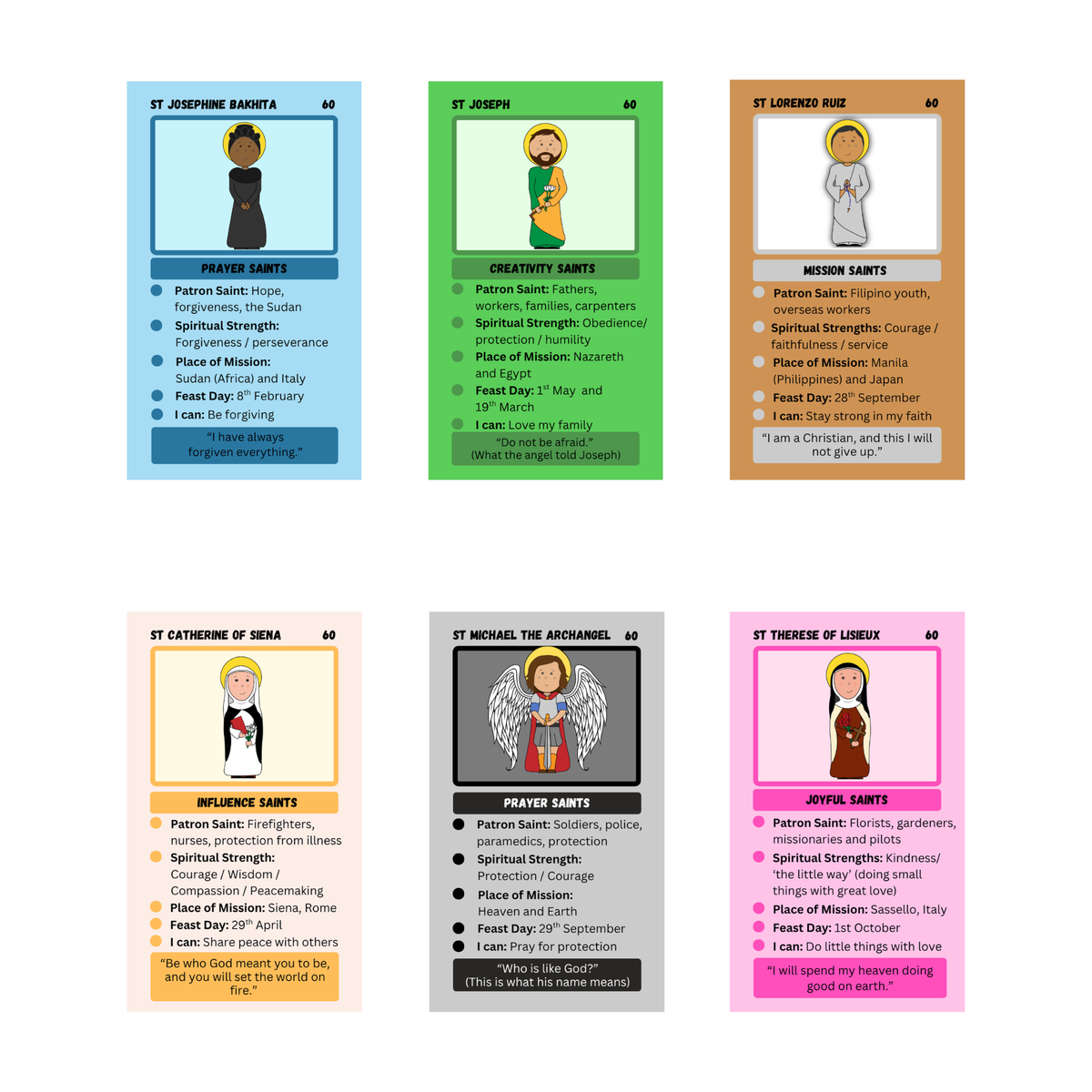 Little Saints Cards - Set 3