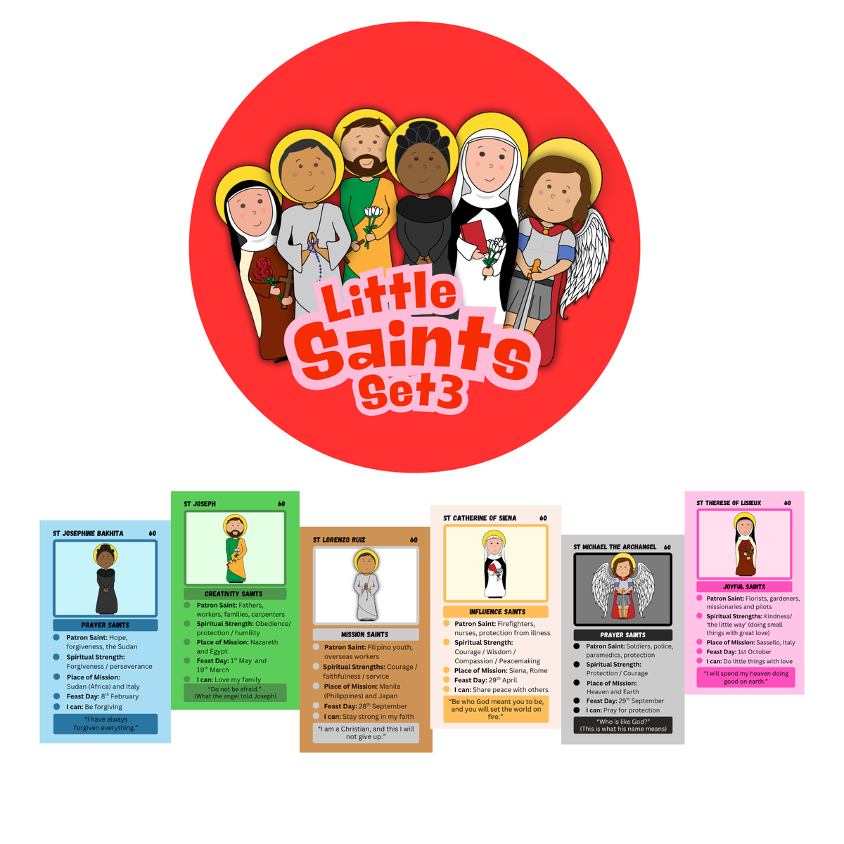 Little Saints Cards - Set 3