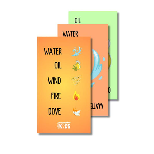 Card Game - Water Oil Wind Fire Dove